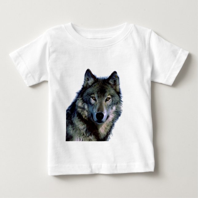 Varg Porträtt T Shirt (Framsida)