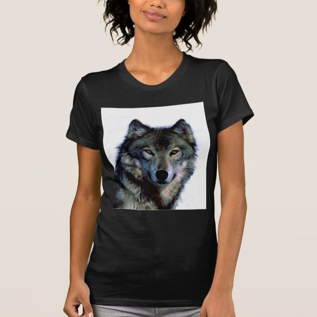 Varg Porträtt Tee Shirt (Framsida)