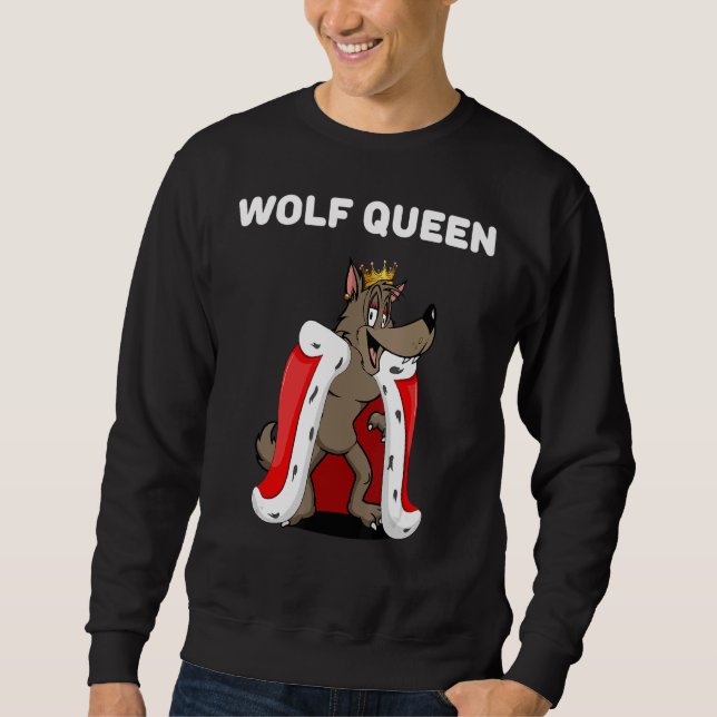Varg Queen Girls Varg Womens Varg Lång Ärmad Tröja (Framsida)