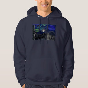 Varg, Ravens, Totem Pole & Aurora Winter Hoodie