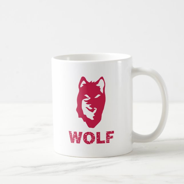 Varg (röd) kaffemugg (Höger)