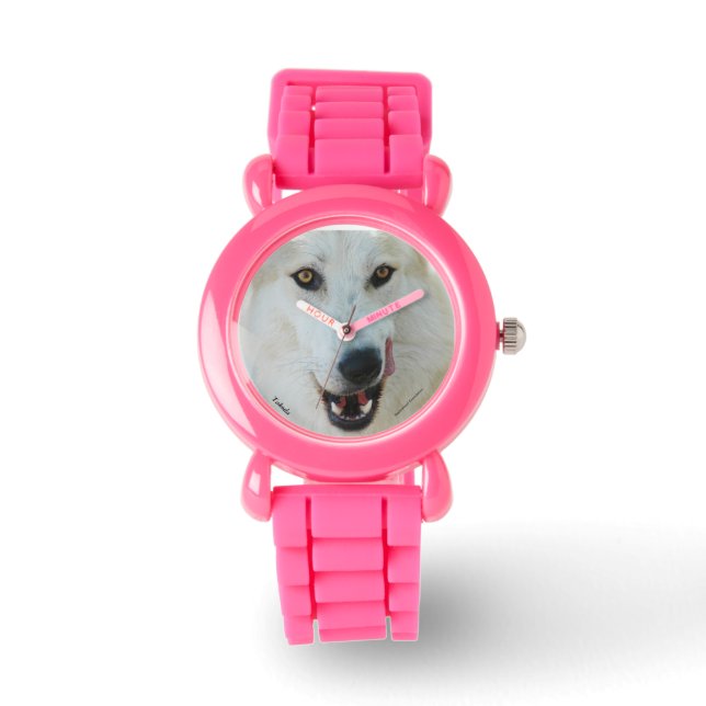 Varg Rosa Glitter Watch Armbandsur (Framsida)