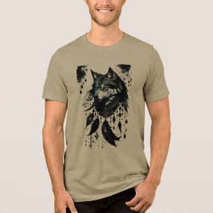 varg, rovdjur, drömmare, amulet, talisman t shirt