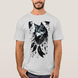 varg, rovdjur, drömmare, amulet, talisman t shirt