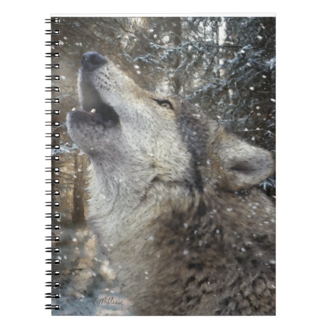 Varg Sång - Pastel Anteckningsbok (Framsidan)