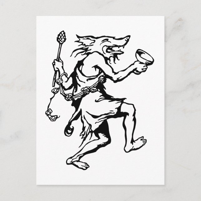 Varg Shaman Vykort (Framsida)