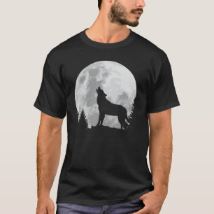Varg Shirt Full Moon Forest Howling Nature Hunting T