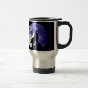 Varg Silhouette och Full Moon Resemugg