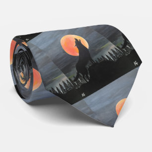 Varg Silhouette Painting av Alfred Fox Slips