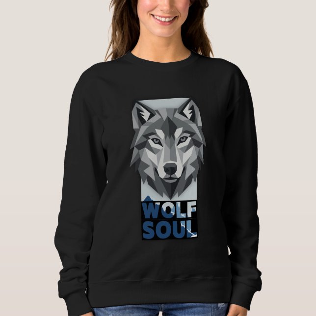 Varg själ t shirt (Framsida)