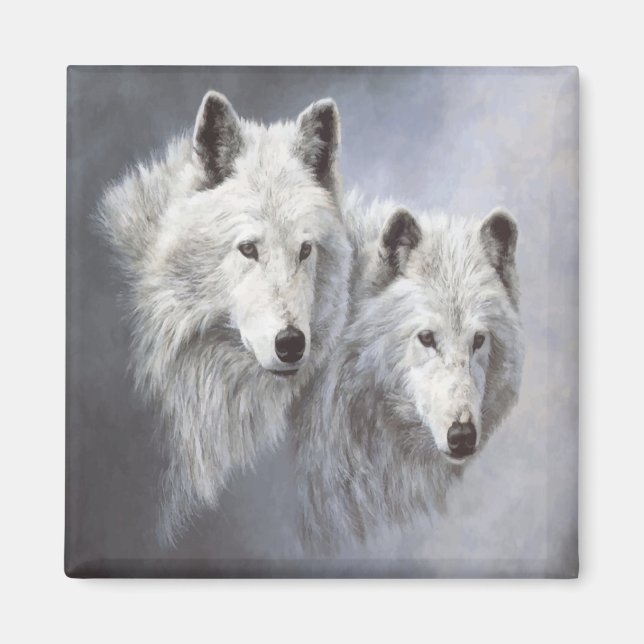 Varg Snö Buddies Magnet (Framsidan)