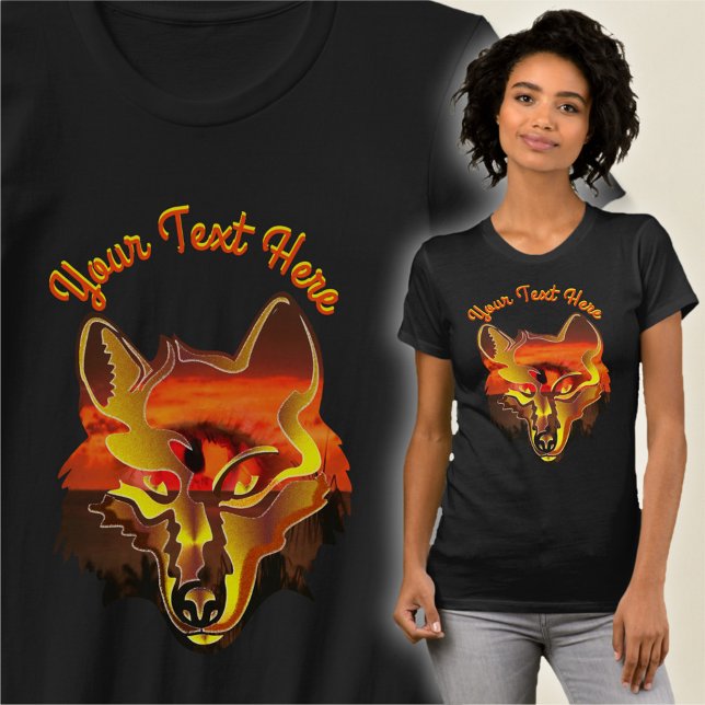 Varg Solnedgång Öga 2106 T Shirt (Skapare uppladdad)