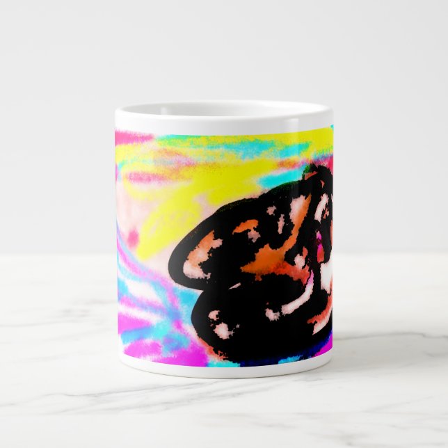 Varg solnedgång vild  jumbo mugg (Framsidan)