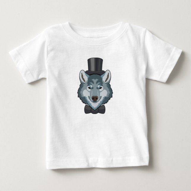Varg som brudgumme med båge t shirt (Framsida)