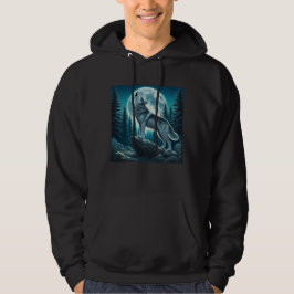 Varg som ylar hoodie