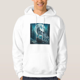 Varg som ylar hoodie