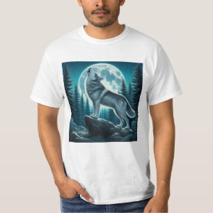 Varg som ylar t shirt