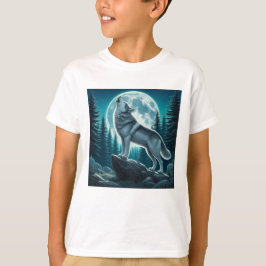 Varg som ylar t shirt