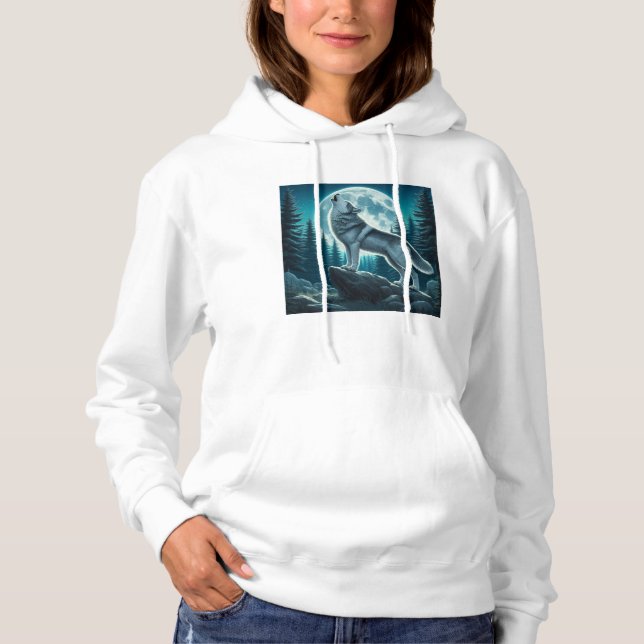 Varg som ylar t shirt (Framsida)