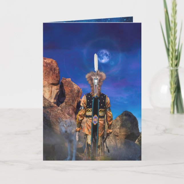 Varg Spirit NÄR STEN KUNDE TALA Kort (Framsida)