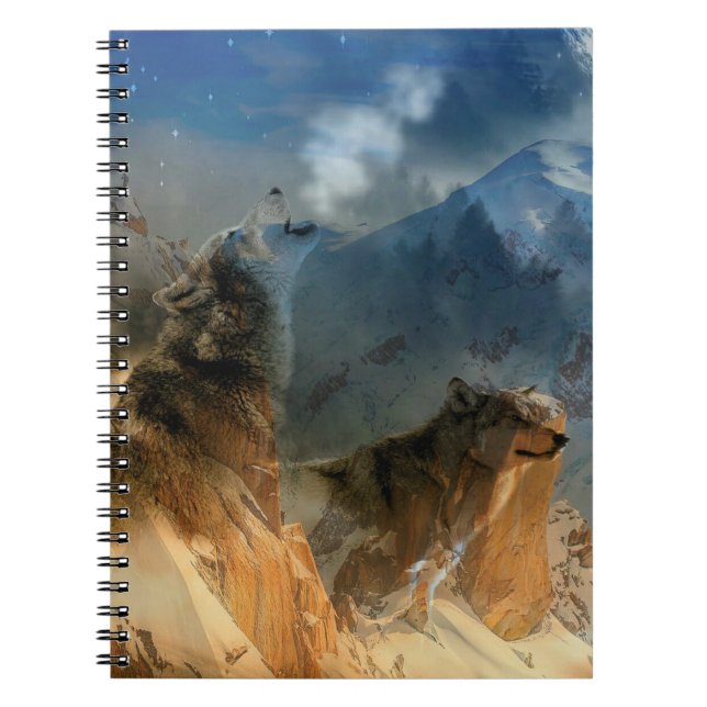 Varg Spirits in Mountain Mist Anteckningsbok (Framsidan)