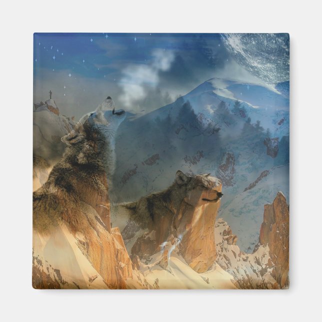 Varg Spirits in Mountain Mist Magnet (Framsidan)