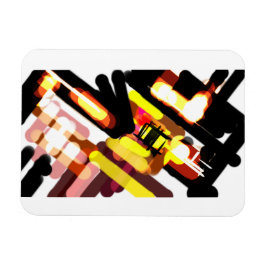 Varg springa natt magnet