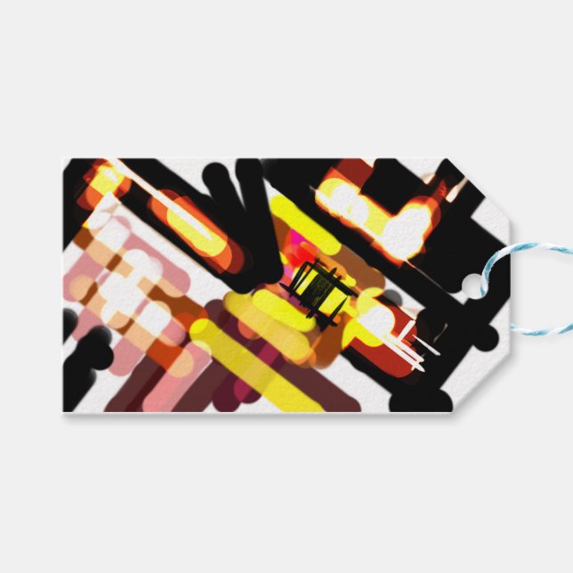 Varg springa natt presentetikett (Framsidan (Horisontell))