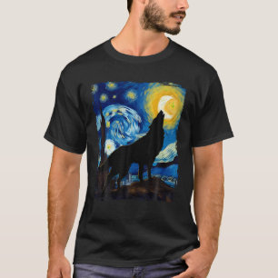 Varg Starry Night Shirt Varg För manar kvinnor T