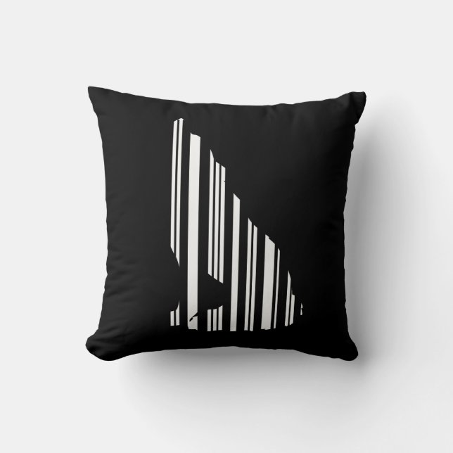VARG STreckkod Howl Streckkodsmönsterdesign Kudde (Framsida)