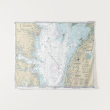 Varg svällning till Smith Point Nautical Chart