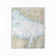 Varg svällning till Smith Point Nautical Chart