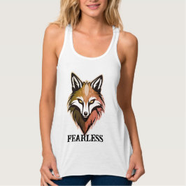 Varg Tanken Racerback för kvinnor utan rädsla - Fr Linne Med Racerback