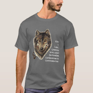 Varg Totem, animalguide, inspirationssymbol Tee Shirt
