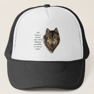 Varg totem Inspirational Spirit Guide Animal for W Truckerkeps