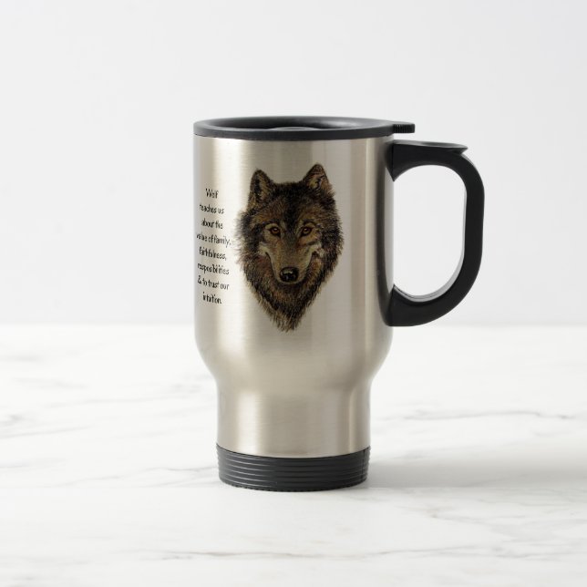 Varg totem Inspirational Spirit Guide Animal Resemugg (Höger)