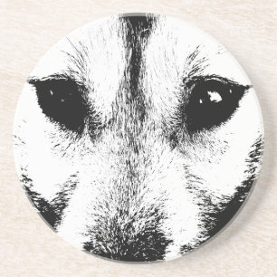 Varg Underlägg Hund av Husky Varg Art-Underlägg oc Sandsten