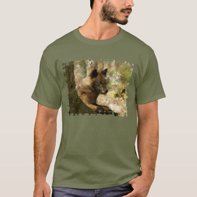 Varg Unge Cute Animal Varg-Älskare T Shirt (Framsida)
