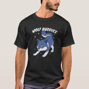 Varg Unge Varg Pack Howling Varg Buddies Wildlife T Shirt
