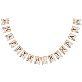 Varg unge vild en banderoll för födelsedagsfest av vimplar