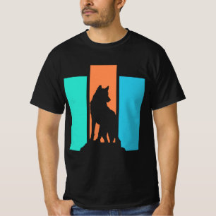 Varg Utomhus Natur Silhuett T Shirt