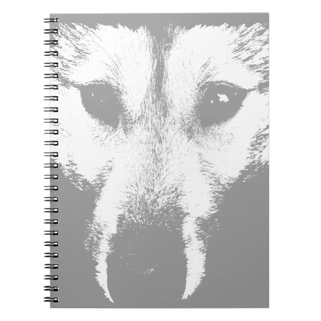 Varg Valp Bärbar dator Siberian husky Valp Journal Anteckningsbok (Framsidan)