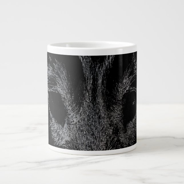 Varg Valp Coffee Mugg Vild Hund Jumbo Kopp Sled Hu (Framsidan)