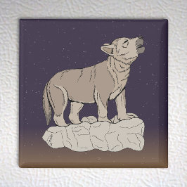 Varg Valp Howling Magnet