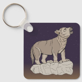 Varg Valp Howling Nyckelring