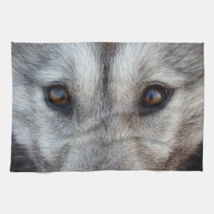 Varg Valp Towel Vild Husky Hund Tea Towel Kökshandduk