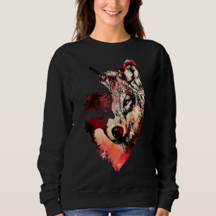 Varg Varg Silhouette Ligcape Äventyr Vild Anim T Shirt