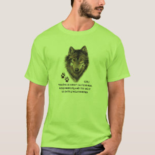 Varg, Vargar Djurverktyg, naturguide T-shirt