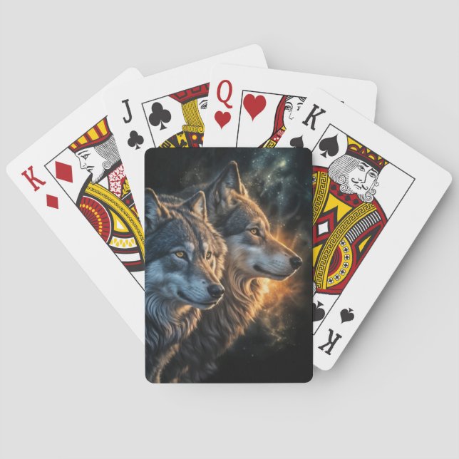 Varg Vargar Mystisk Magisk  Casinokort (Baksidan)