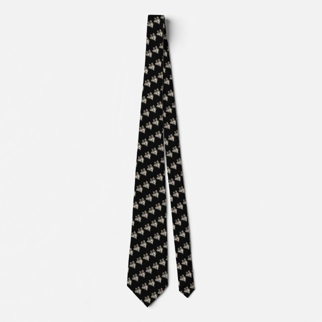 Varg, Vargar Vattenfärg Djurens Mönster eller utfo Slips (Framsida)